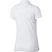 NIKE Women's Dry Short Sleeve Golf Polo, White/Flat Silver, Small