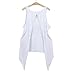 Perman Women Sexy Summer Vest Top Sleeveless Blouse Casual Tank Tops T-Shirt (Tag M) White