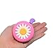 U-LIAN Kids Bike Bell Girl Bicycle Bell Pink Purple Flower with 2 Shinny Scooter Streamer Tassels