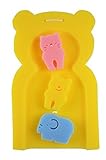 TotMart Infant Bath Sponge, Newborn Essential, Yellow