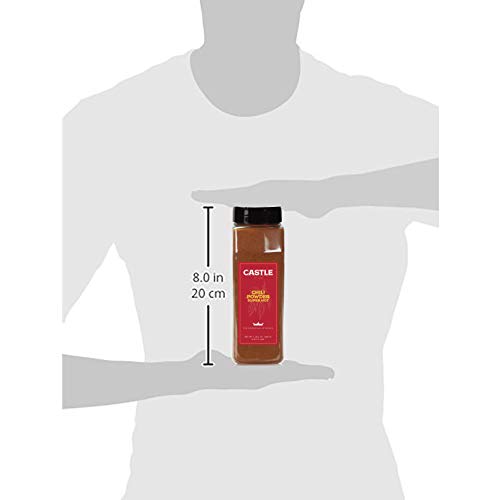 Castle Foods | CHILI POWDER SUPER HOT, 20 oz Premium Restaurant Quality - Unblended