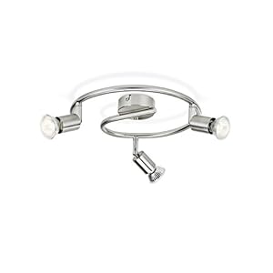 Philips Limbali opbouwspot 3-lichts – Nikkel – GU10 – Draaibare spots – Eenvoudige installatie. – Exclusief lichtbron