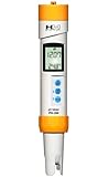 HM DIGITAL PH Meter PH-200 Waterproof Handheld Portable Water Quality Tester Pen With ATC for Hydroponics Gardening Aquariums Reefs Pools Spas Water Treatment Drinking Water