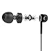 Earphones, Wotmic In Ear Headphones with Microphone Black Earbuds Stereo Sound In Line Control