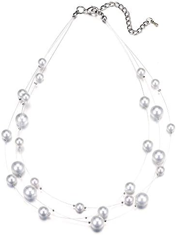BULINLINLayered Choker Freshwater Pearl Necklace - Fashion Jewelry Necklace Gifts For Women