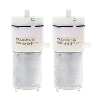 JUNESUN 2X DC 3V-6V 5V 370 Motor Micro Mini Air Pump Vacuum for Aquarium Tank Oxygen