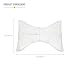 DMI Neck Pillow for Cervical, Neck and Shoulder Support to Relieve Pain and Headaches with Removable Cover, Medium Support, White