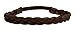 Mia Jumbo Braidie, Braided Hair Accessory Made of Synthetic Wig Hair, Medium Brown, 3/4 Inch Wide, for Women, Teens, Girls 1pc