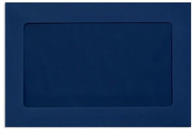 LUXPaper 6 x 9 Full Face Window Envelopes | Navy Blue | 80lb. Text | 50 Qty