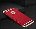 KUMTZO Compatible for iPhone 8 Plus/7 Plus Case,Fashion & Luxury 3 in 1 Ultra Thin Slim Hard Case Coated Non Slip Matte Surface Electroplate Frame Cover for iPhone 8 Plus/7 Plus 5.5 inch_Red