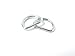 ljdeals Metal D Ring 3/8 inch Non Welded Nickel Plated Pack of 100