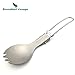 Ultralight Outdoor Titanium Spork Healthy Camping Spoon Folding Fork 18g