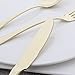 20-Piece Flatware Silverware Set Service for 4 Stainless Steel Cutlery Include Knife Fork Spoon Dishwasher Safe (Gold)