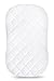 iLuvBamboo Waterproof Bassinet Cover to Fit Hourglass Swivel Sleeper Mattress Pad - Machine & Dryer Friendly - Secure Envelope Design - Silky Soft Bamboo Mattress Protector