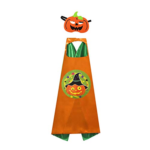 Kids Superhero Capesï¼ŒCartoon Dress Up Costumes Satin Capes with Felt Masks for Kidsï¼ˆ4 Capesï¼‰ Black