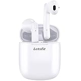 Wireless Earbuds, Letsfit Bluetooth 5.0 Headphones True Wireless HD Stereo Sound Earbuds, in-Ear Headset 24h Playtime with Built-in Mic Portable Charging Case
