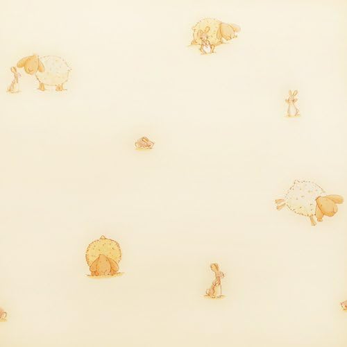 Readyroll Childrens Nursery Bedroom Wallpaper - Fluffy Sheep Rabbit