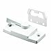 Slide-Co 174305 Vinyl Window Sash Lock, with Keeper, Diecast, White Enamel Finish (Single Pack)