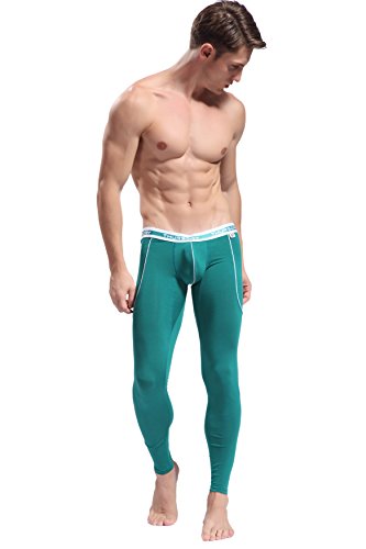 ARCITON Men's Low Rise Leggings Long Johns Thermal Pant Pack of 7 Colors US M/with Tag L(Waist: 33"- 35") - Thumbnail 6