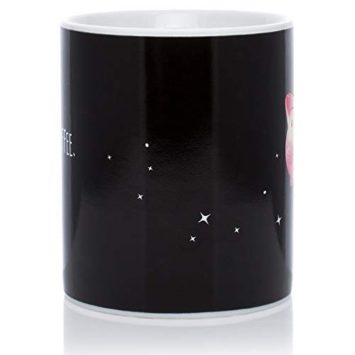 InGwest Home. New Year Pig Mug. Changing Color Mug. Heat Sensitive Mug. I want Coffee and I want Money!