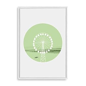 signwin Framed Canvas Wall Art Circular Pattern Canvas...