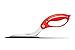 Dreamfarm Scizza 2-In-1 Easy Ergonomic Pizza Scissors with Stainless Steel Pizza Cutter Blades & Non-Stick Slice Server - Red