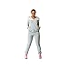 Flymall Women's Cotton 2PCS Sport Pullover Hoodie Tracksuit Sweatshirt Sweatpant Set