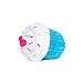 ZippyPaws Birthday Cupcake- Dog Squeaky Toys to Keep Them Busy, Funny Food Plush for Small, Medium, & Large Dogs, Cute Stuffed Puppy Toy, Pet Products, Gift for Dogs of All Breeds, Soft & Cuddly- Blue