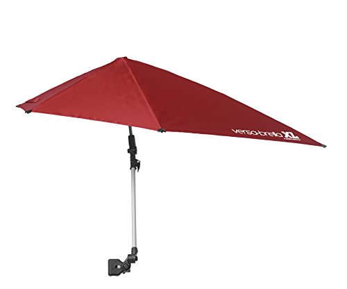 Sport-Brella Versa-Brella XL (Firebrick Red) – All Position Umbrella with Universal Clamp, ...