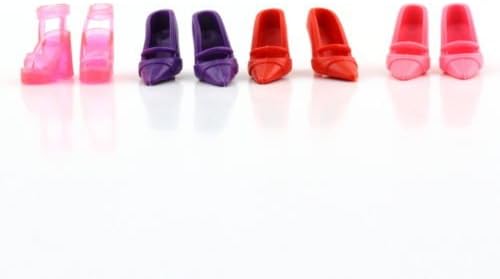 MoeWoods(TM) Colorful Assorted Barbie Doll shoes Different styles Fashion 12 pairs Cute #~