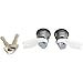Evan-Fischer Door Lock Cylinder compatible with Explorer 91-95 / F-Series Pickup 96-04 Set Of 2 Black