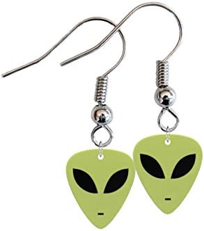 Alein Face Mini Guitar Pick Earrings
