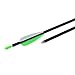 Musen Carbon Arrows 30-Inch Fletching 2.5'' Target Practice Archery Arrows for Recurve or Compound Bow(12 Pack) (Green)