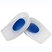 Silicone Heel Cup Gel Heel Cushion Insoles Soles Foot Pain Spur Support Pad (L (110*70*20mm)) (Medical Grade)