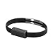 Yoyorule Wristband Micro USB Cable Charger Charging Data Sync For Cell Phone (Black)