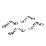 Seachoice 28811 3/8-Inch Forged Stainless Steel Eye Straps - 4 Pack