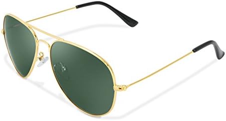 Aviator Sunglasses - Polarized Sunglasses Classic Pilot Sunglasses Metal Frame with Protective Box,100% UV Protection