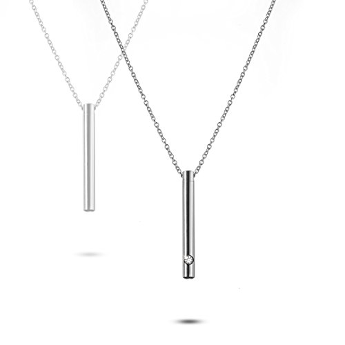 UPC 709202536804, Yumei Jewelry Stainless Steel Aromatherapy Stick Pendant Set with 20&#39;&#39; Premium Chain