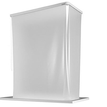 ECO-DuR 4024879000516 Kassetten ECK Duschrollo 137 x 62 cm weiß - Folie unbedruckt