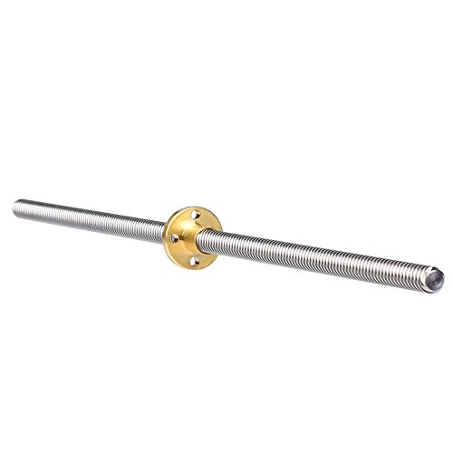 Witbot 500mm 8mm T8 Lead Screw Set Lead Screw+ Pillow Bearing Block + Copper Nut + Coupler for 3D Printer