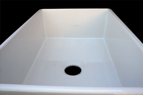 ALFI brand AB510 30-Inch  Contemporary Smooth Fireclay Farmhouse Kitchen Sink, White - Thumbnail 4