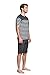Suntasty Men's Modal Cotton Sleepwear Short Sleeve Pajama Shorts and Top Set(Grey,XL,1005M)