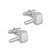 Zealmer 316L Stainless Steel Cufflinks Shirt Studs Business Wedding Gifts for Men