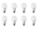 IKEA Ryet E26 Energy Saving LED Light Bulb Bundle - 35 Watt Equivalent - Warm White - 2700 Kelvin - Globe Opal - Non Dimmable, 8 Pack [400 Lumen]