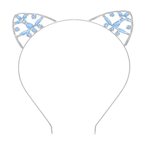 Ztl Crystal Cat Ears Headband Hairband Hair Hoop for Women Girls Hair Accoessory