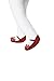 Baby Emporio-Baby Girl Festive Tights-Shoe Look-Satin Front Bows-Anti slip