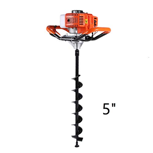 GiODLCE 52CC Gas Powered Post Hole Digger 2-Cycle Earth Auger, Ground Drill with 5" bits (5" & 6" & 8") (Digger + 5" bits) - Thumbnail 7