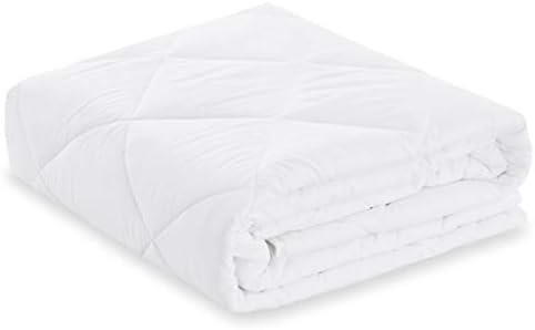 Basic Beyond Weighted Blanket (20lbs, 60''x80'') - Heavy Blanket Friendly Glass Bead for Children Youths Adults Great Sleep, White