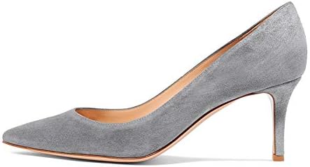 Lutalica Women's Patent Leather Pointed Toe Kitten Heel Wedding Party Dress Shoes Office Court Shoes