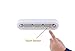 Touch Light 4 LEDs DIY Stick-on Anywhere Tap Battery Operated Switch Push Night Light for Closets Cabinet KULED K04 (White 4pack)
